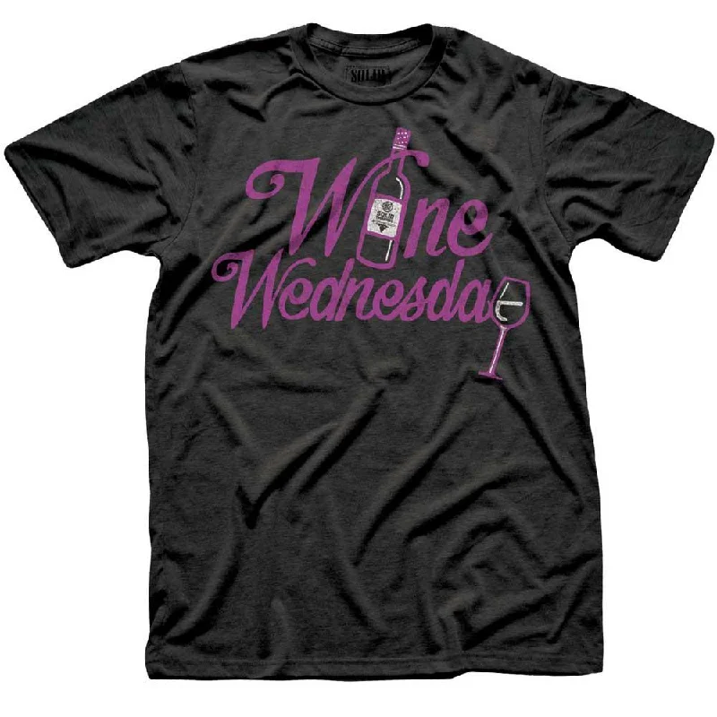 Men's comfortable fit t-shirt-Wine Wednesday T-shirt