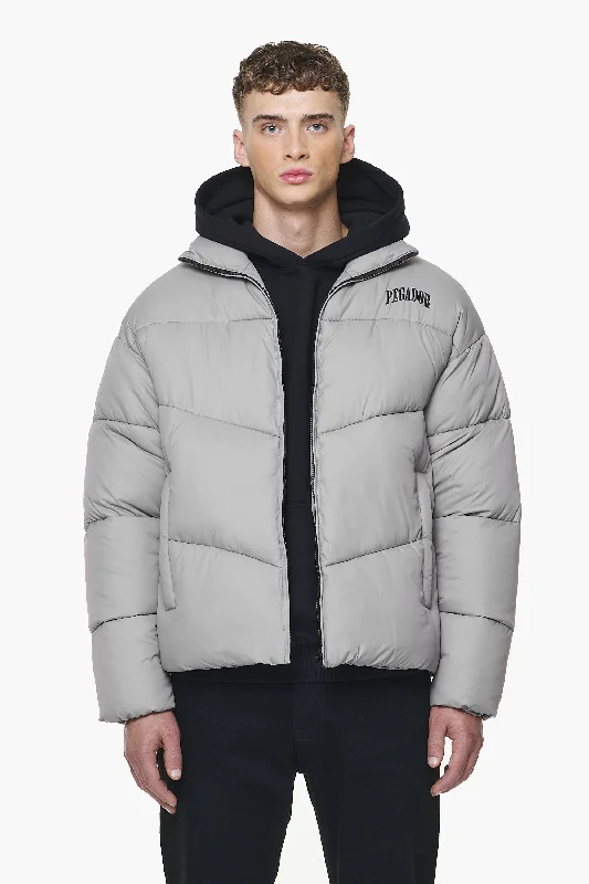 Men's eco-friendly jacket-Spiller Puffer Jacket Rock Grey