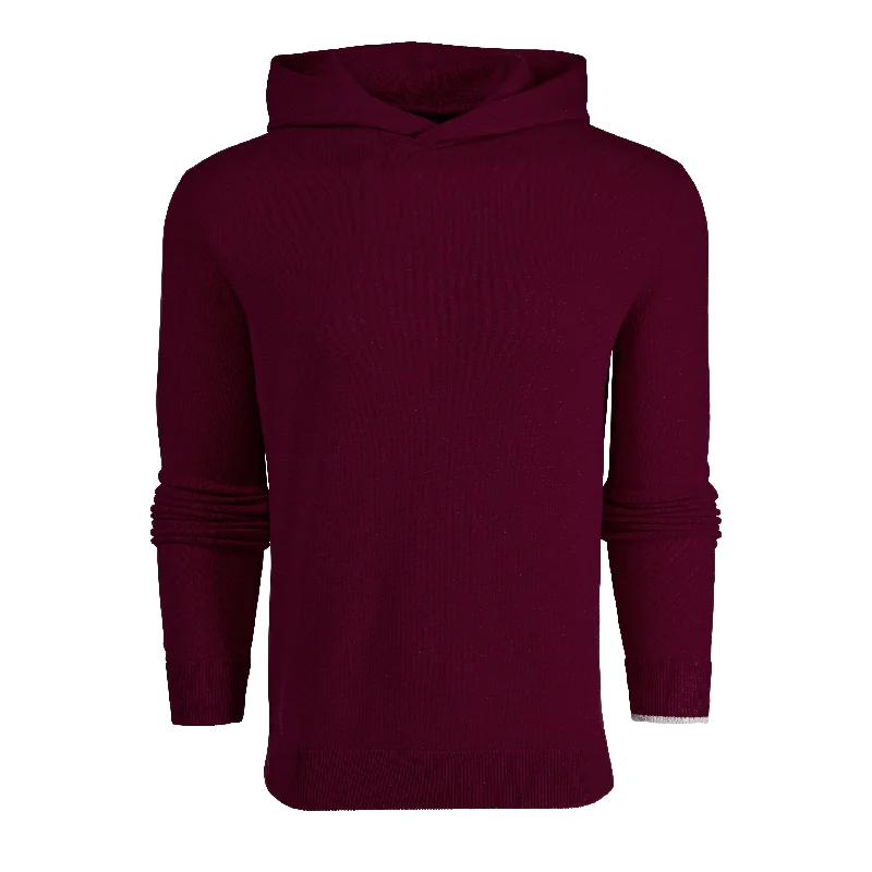 Men's wrinkle-resistant sweater-Koko Hoodie (Anthurium)