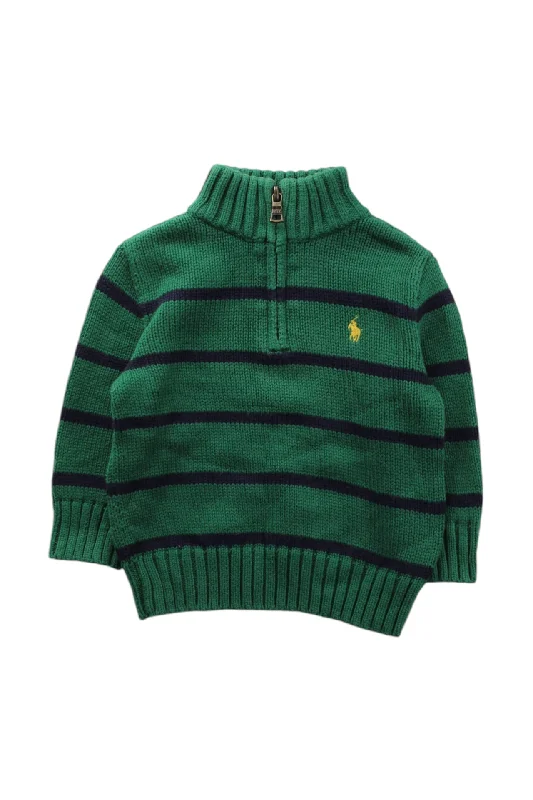 Men's ultra-light gym polo shirt-Polo Ralph Lauren Half-Zip Knit Sweater 6-12M