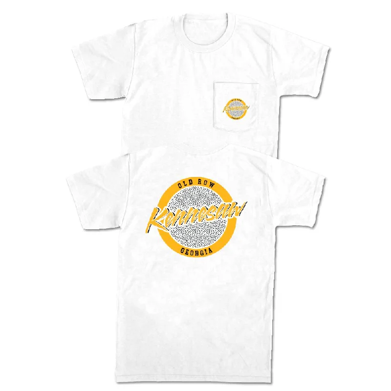 Men's fashion fit t-shirt-Kennesaw, Georgia Circle Logo Pocket Tee