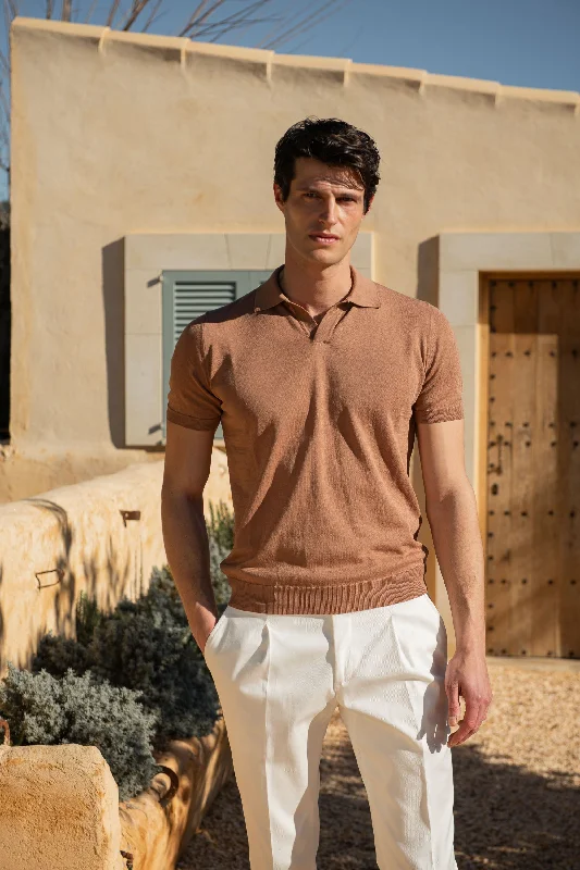 Men's high-performance casual wear polo shirt-Rusty polo - Made in Italy