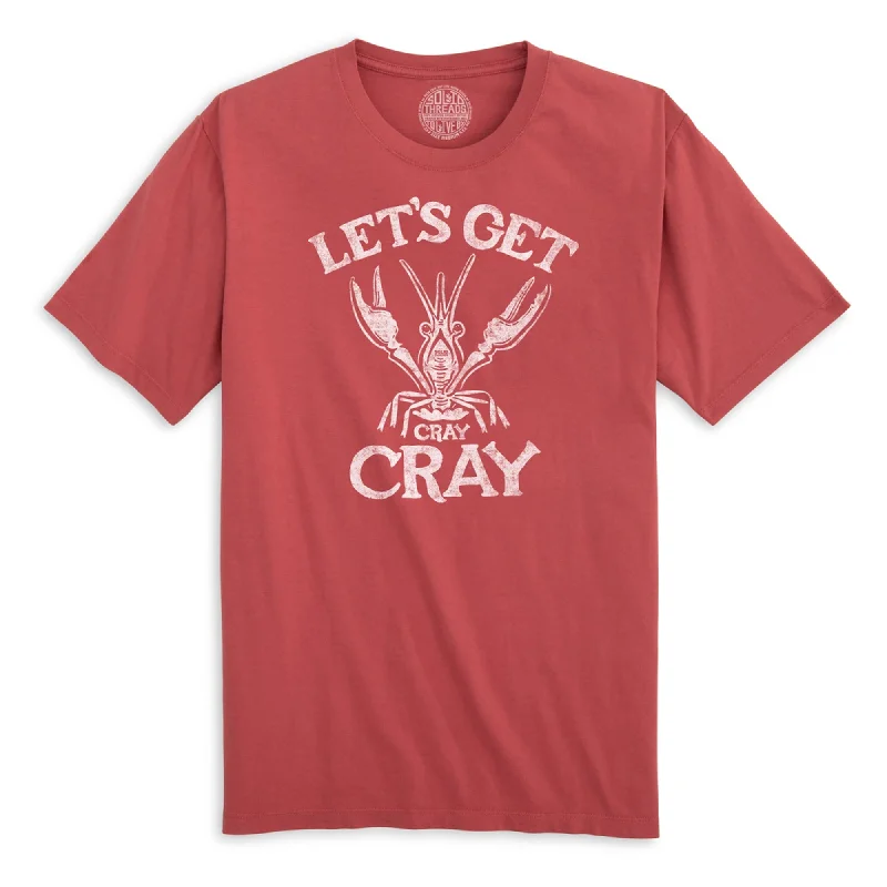 Men's relaxed casual t-shirt-Let's Get Cray Cray Organic Cotton T-shirt