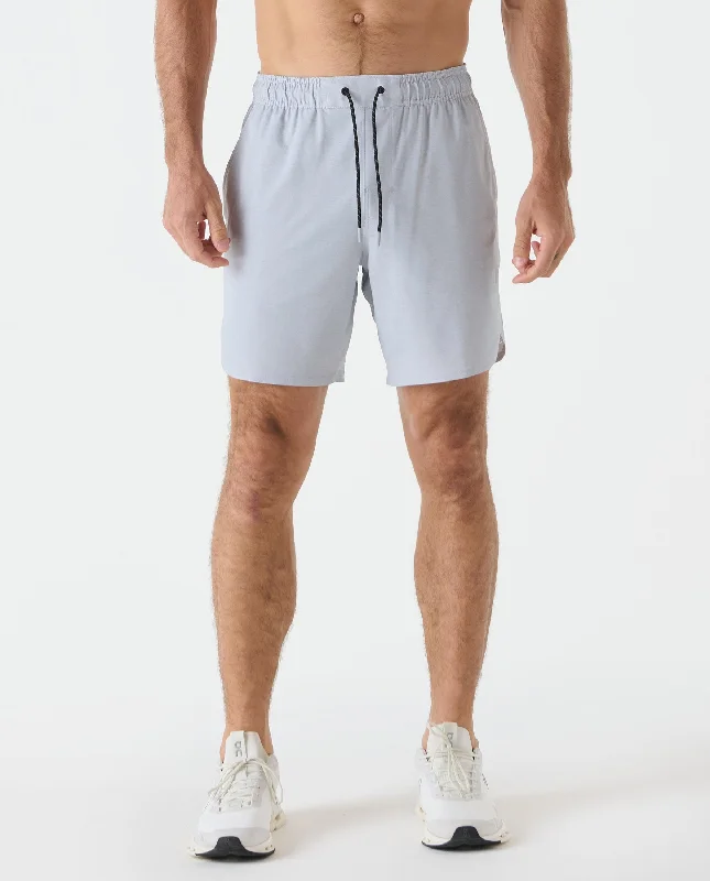 Men's organic gym shorts-Luka Short Light Gray Heather