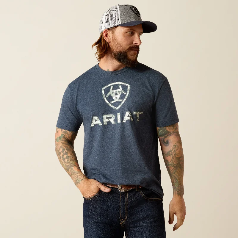 Men's weather-resistant casual t-shirt-Men's Ariat Liberty USA Digi Camo T-Shirt #10054179