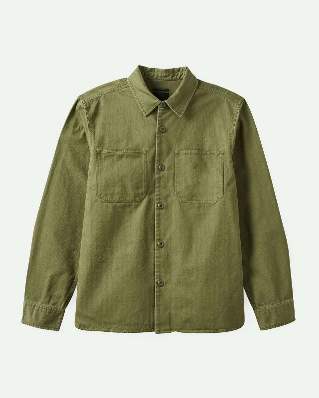 Men's eco-conscious travel wear shirt-Selden L/S Overshirt