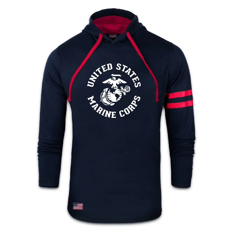 Men's tech-inspired activewear hoodie-USMC Hoodie