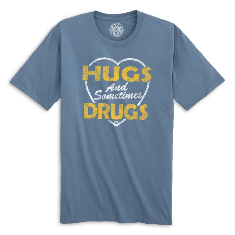 Men's tech-inspired t-shirt-Hugs and Sometimes Drugs Organic Cotton T-shirt