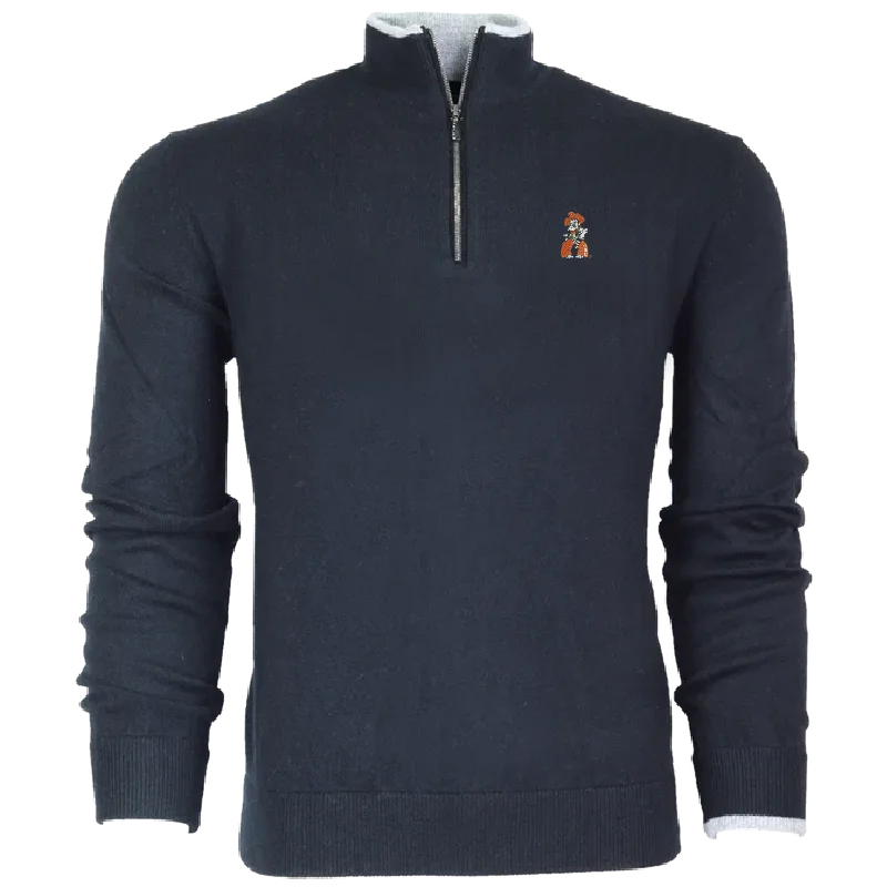 Men's construction sweater-Oklahoma State Sebonack Quarter-Zip Sweater