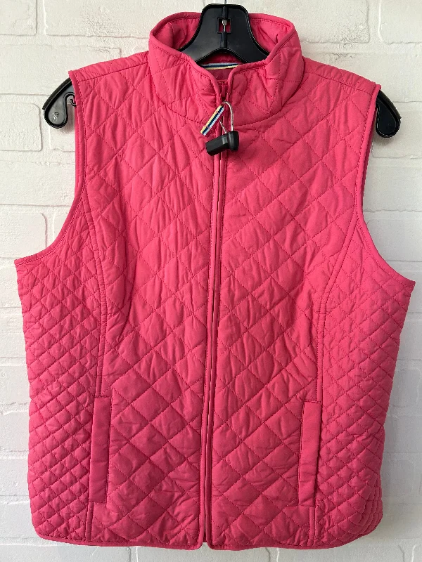 Vest Puffer & Quilted By Talbots In Pink, Size: Mp