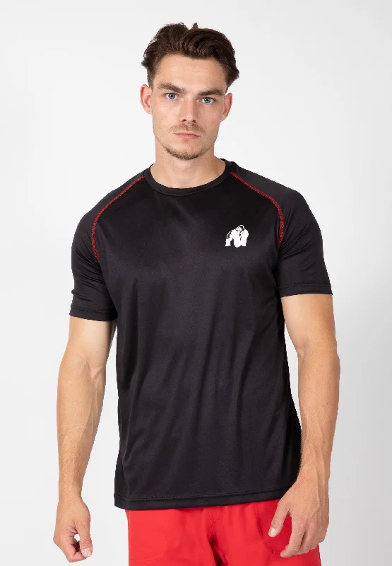 Men's all-season t-shirt-Performance T-Shirt - Black/Red