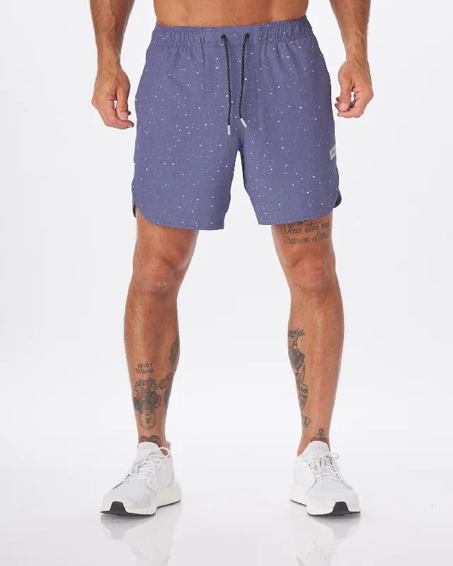 Men's weather-resistant workout shorts-Luka HD Nightshadow Splatter