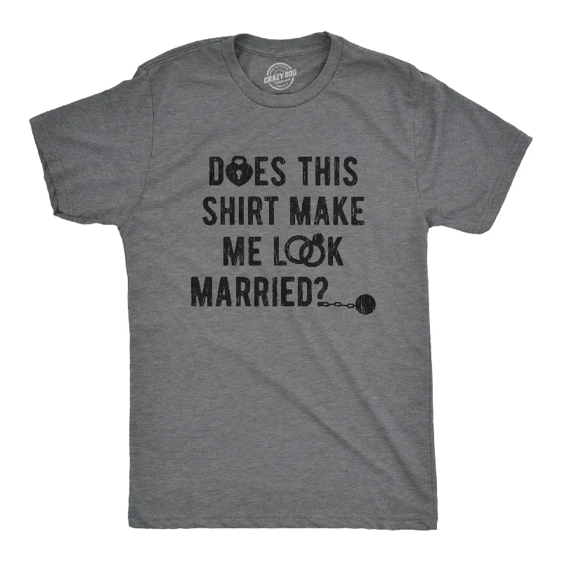 Men's bold logo t-shirt-Deos This Shirt Make Me Look Married? Men's T Shirt