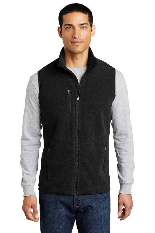 Port Authority Mens R-Tek Pro Pill Resistant Fleece Full Zip Vest - Black