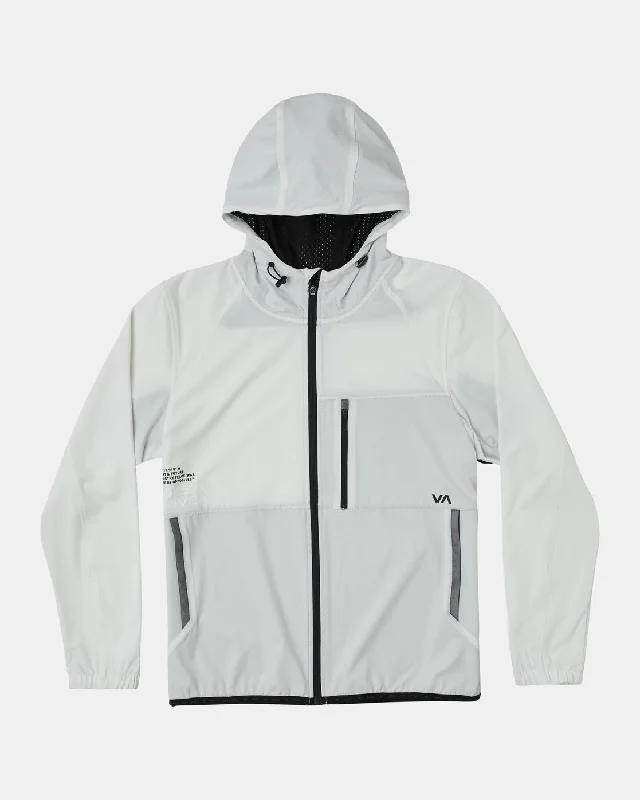 Men's ultra-comfortable jacket-Yogger Zip-Up Hooded Jacket II - Off White