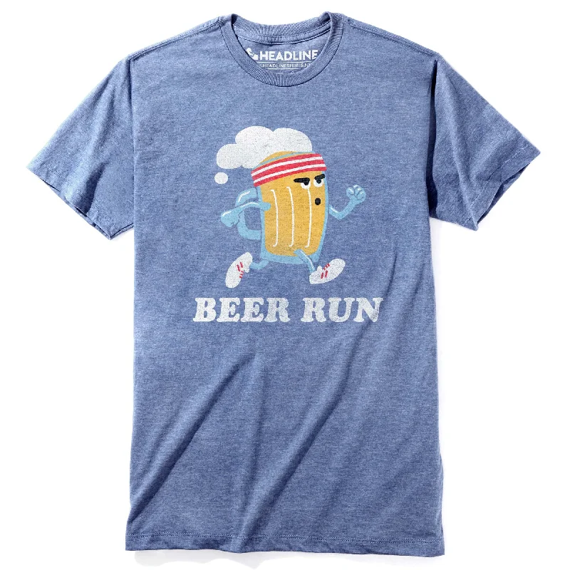 Men's lightweight performance t-shirt-Beer Run T-Shirt