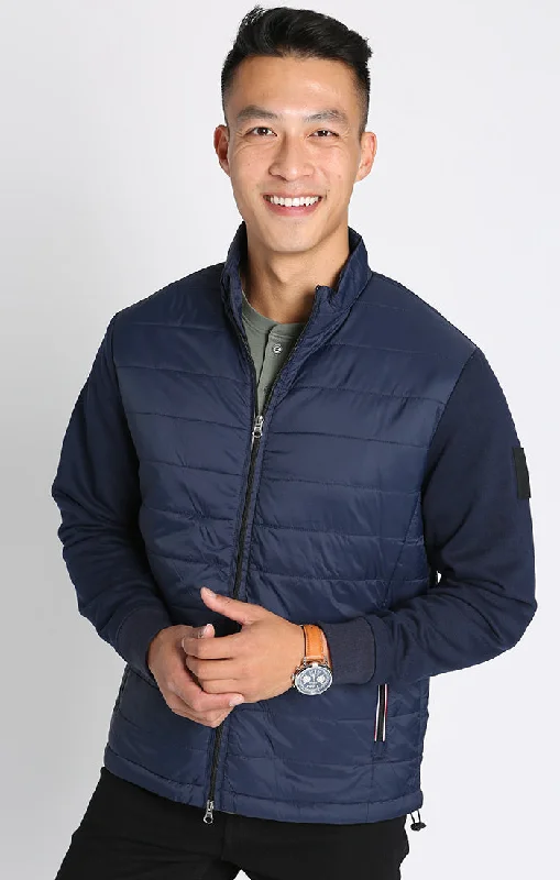 Men's versatile jacket-Hagan Mixed Media Jacket