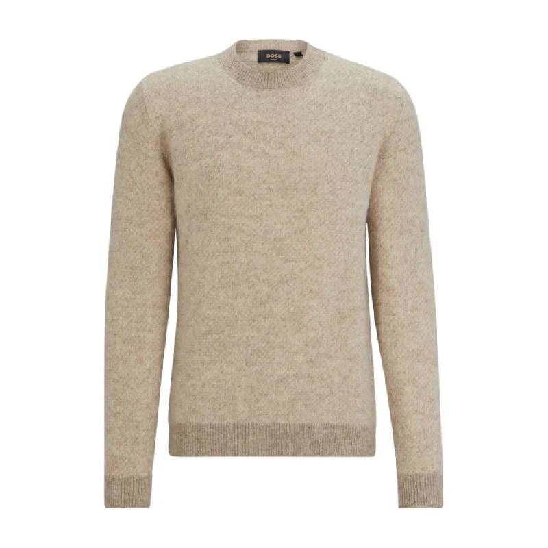 Men's camping sweater-Two-tone sweater in alpaca-blend jacquard