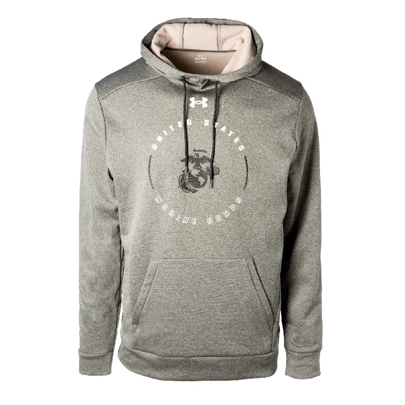 Men's sustainable gym hoodie-UA USMC Fleece Hoodie