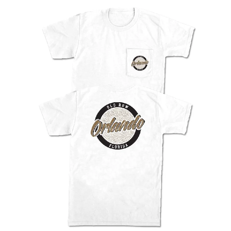 Men's lightweight performance t-shirt-Orlando, Florida Circle Logo Pocket Tee