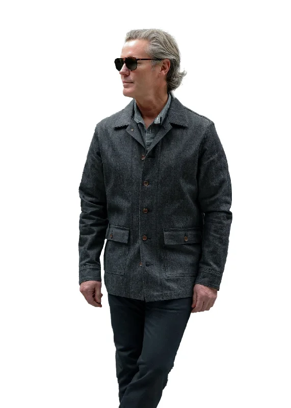 Men's naturally breathable jacket-Blackthorn Denim Craftsman Carpenter Jacket