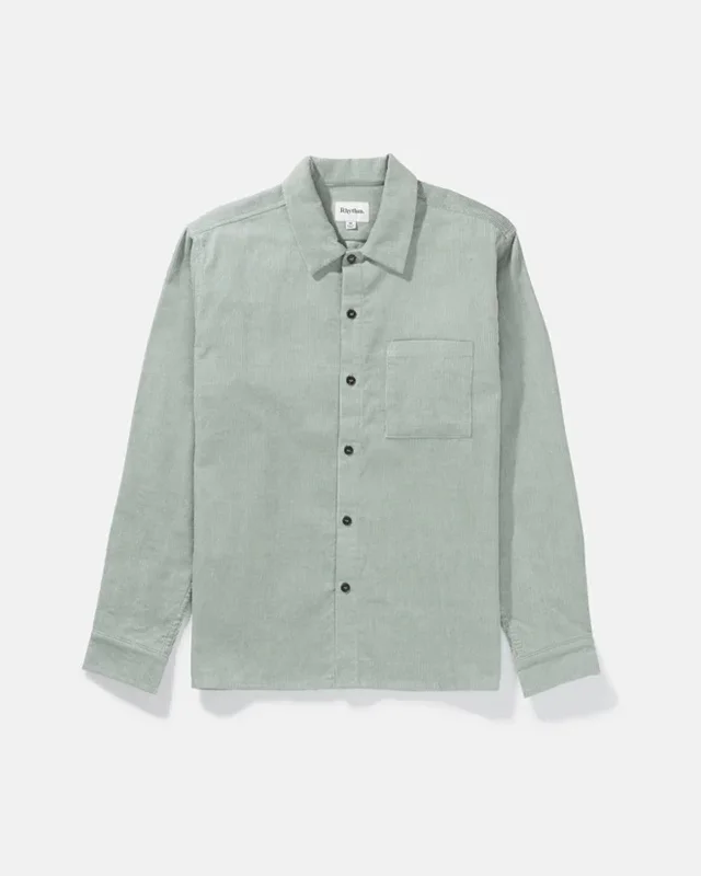 Men's pre-shrunk travel wear shirt-Corduroy L/S Shirt