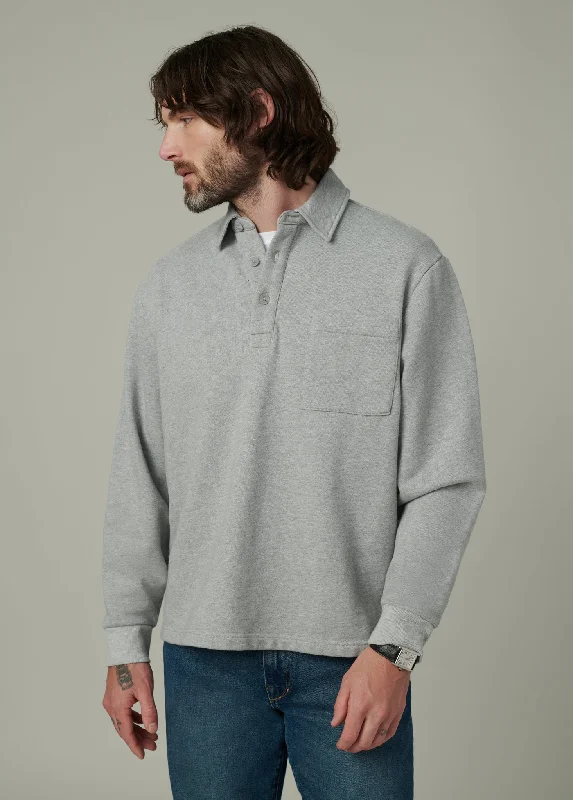 Men's lightweight office wear polo shirt-THE POLO SWEATSHIRT