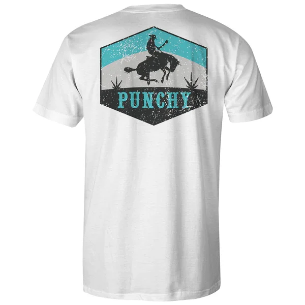 Men's weather-resistant casual t-shirt-Men's Hooey Ranchero Punchy T-Shirt #PT1648WH