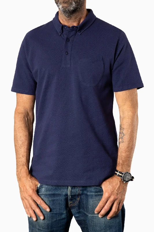 Men's pre-shrunk casual wear polo shirt-Polo Curved Eclips