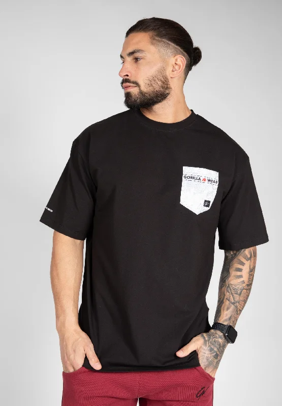 Men's eco-friendly active t-shirt-Dover Oversized T-Shirt - Black