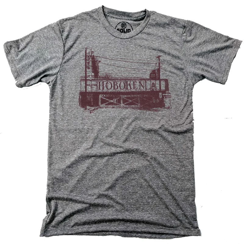 Men's relaxed casual t-shirt-Hoboken Bridge T-shirt