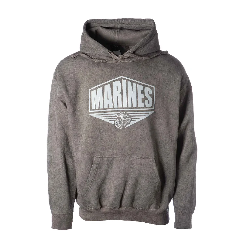 Men's organic running hoodie-Marines Eagle, Globe, and Anchor Graphic Hoodie