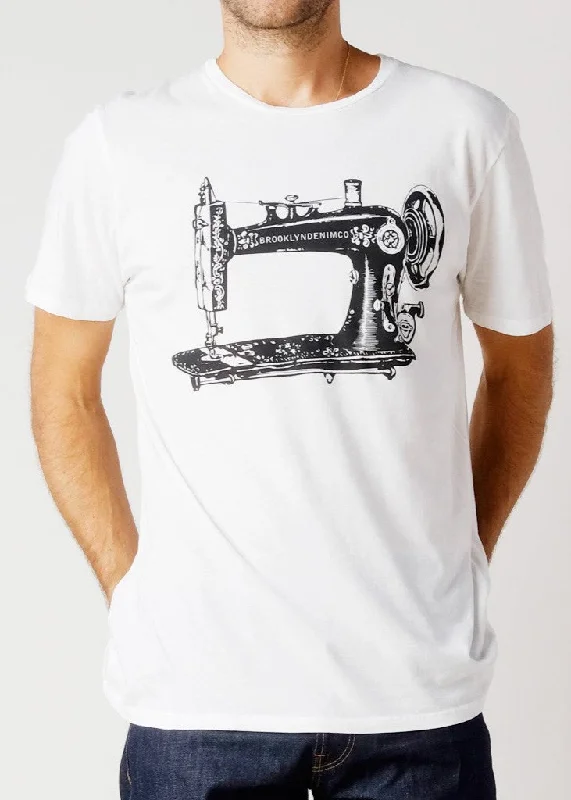 Men's tech-inspired t-shirt-Brooklyn Denim Co. Sewing Machine Graphic Tee