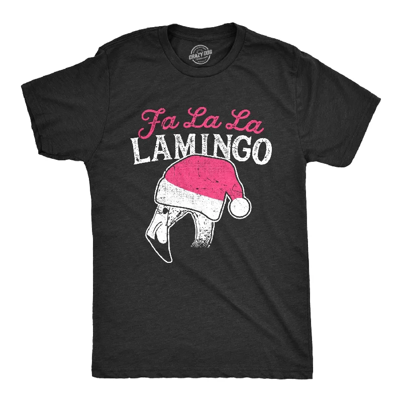 Men's all-season t-shirt-Fa La La Lamingo Men's T Shirt