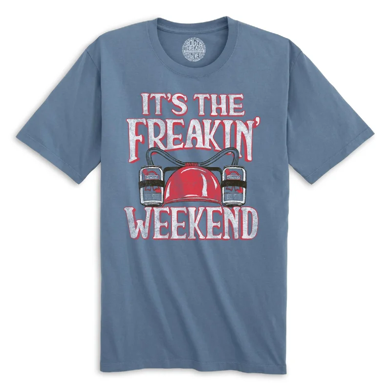 Men's modern casual t-shirt-It's The Freakin Weekend Organic Cotton T-shirt