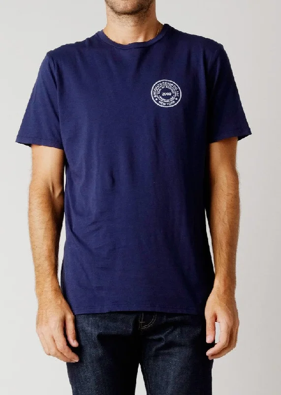 Men's sustainable cotton t-shirt-Brooklyn Denim Co. Seal Graphic Tee