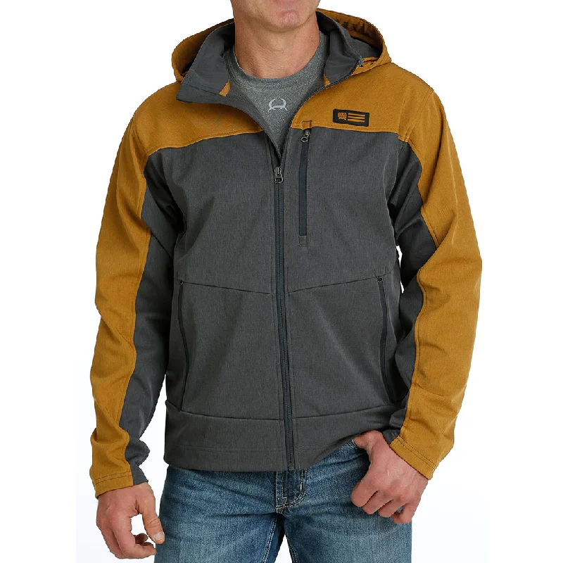 Men's summer jacket-Cinch Charcoal Bonded Jacket