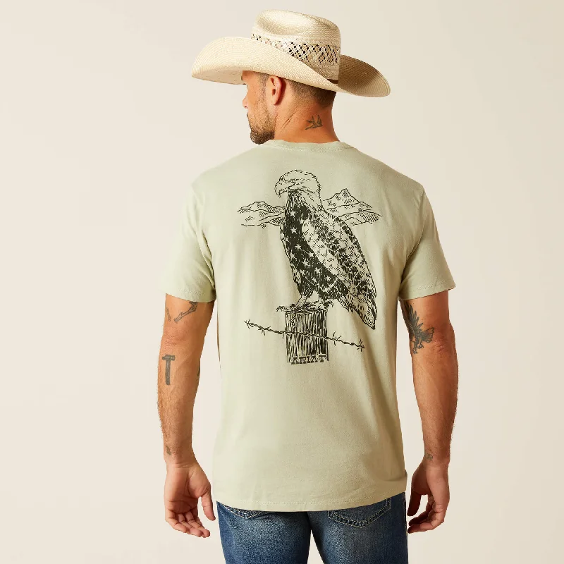 Men's versatile fit t-shirt-Men's Ariat Eagle Flag T-Shirt #10051748