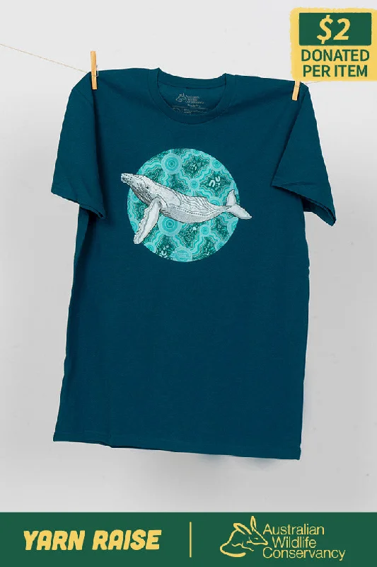 Men's sporty fit t-shirt-Migaloo 'Australian Wildlife Conservancy' Atlantic Cotton Crew Neck Unisex T-Shirt