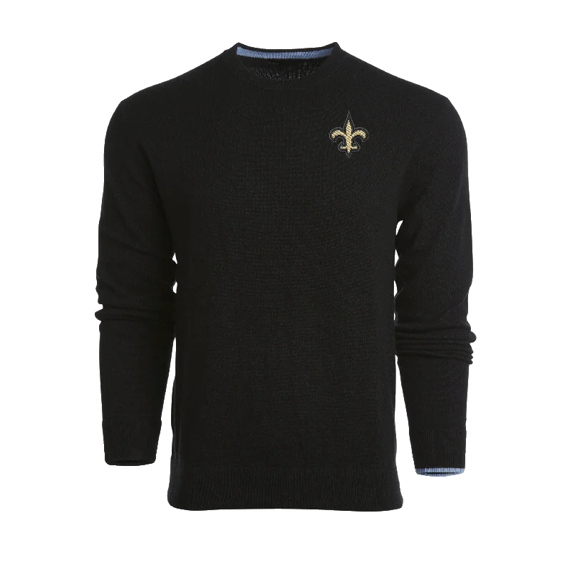 Men's camping sweater-New Orleans Saints Tomahawk Cashmere Crewneck Sweater