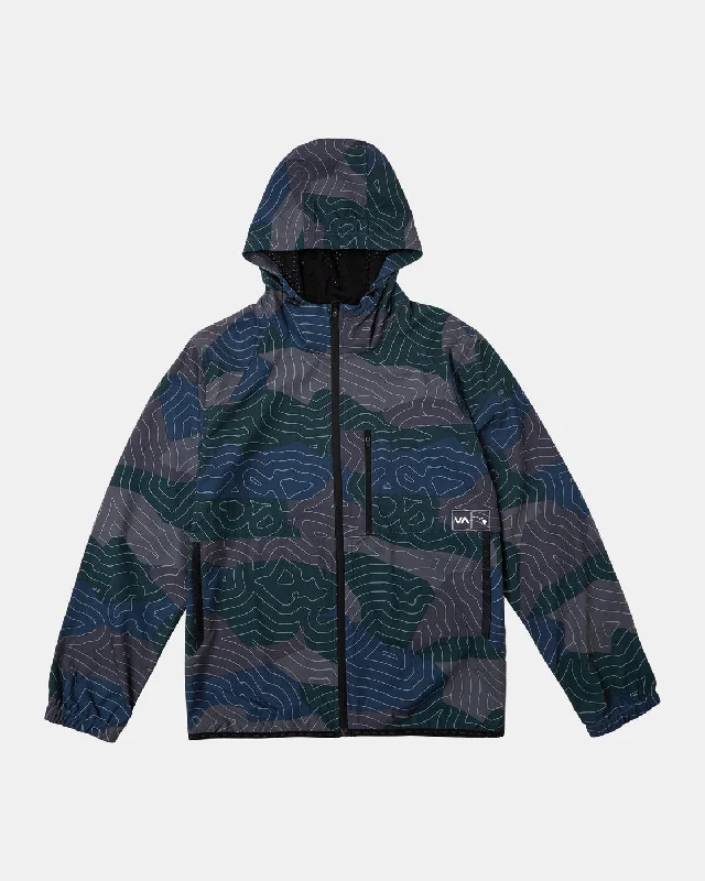 Men's fashion-forward jacket-Hawaii Yogger Hooded Fleece - Hawaii Topo Camo