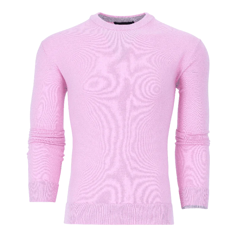 Men's classic sweater-Tomahawk Cashmere Crewneck Sweater (Plumeria)