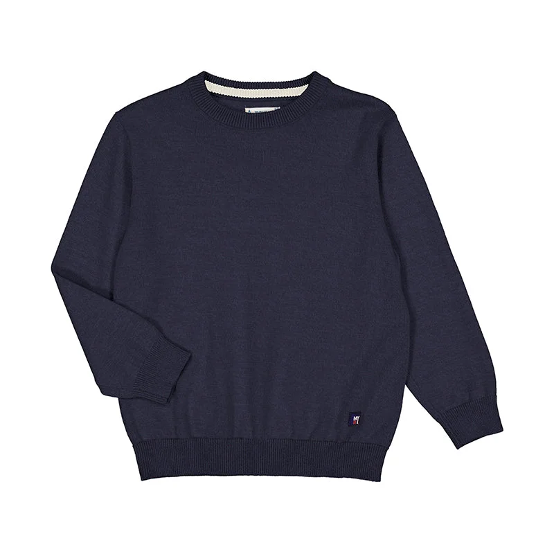 Men's professional sweater-Mayoral Mini Navy Sweater_323-81