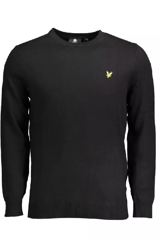 Men's cardigan sweater-Lyle & Scott Elegant Long-Sleeved  Cotton-Wool Blend Men's Sweater