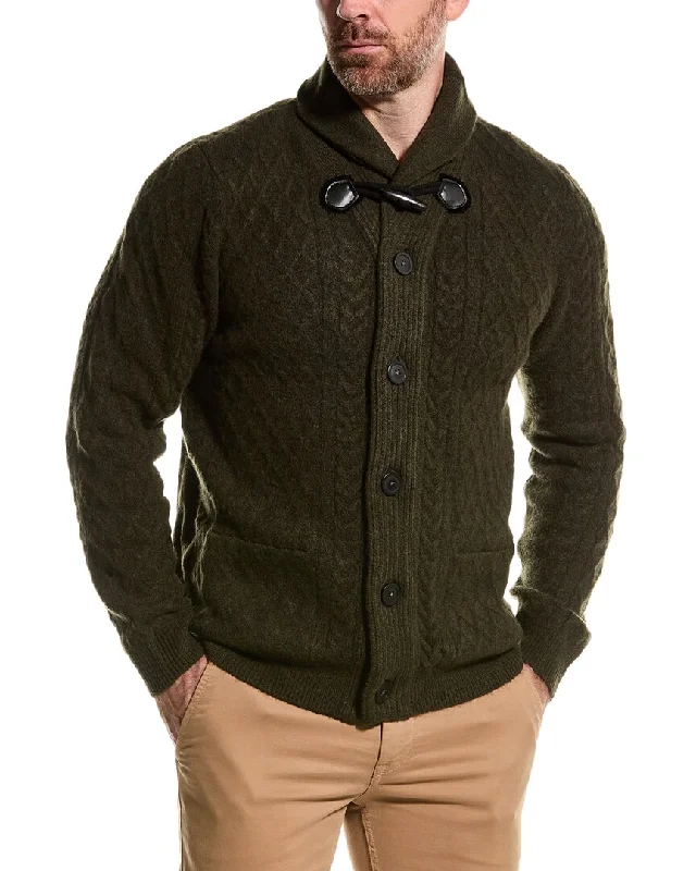 Men's eco-friendly sweater-Paisley & Gray Toggle Wool-Blend Shawl Collar Cardigan