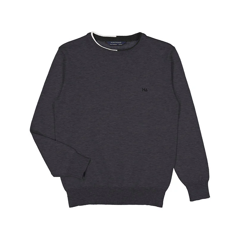 Men's utility sweater-Nukutavake Black Sweater_354-84