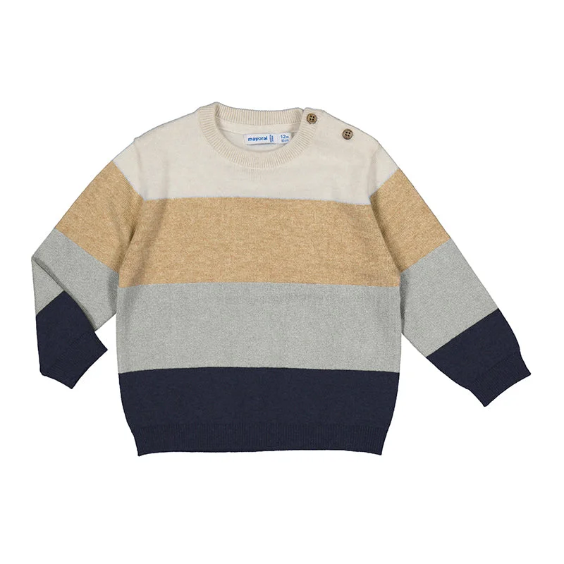 Men's anti-odor sweater-Baby Multicolor Block Sweater