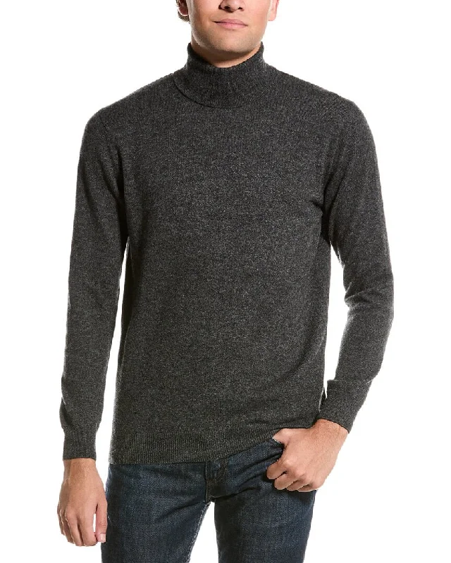 Men's mock neck sweater-Forte Turtleneck Cashmere Sweater