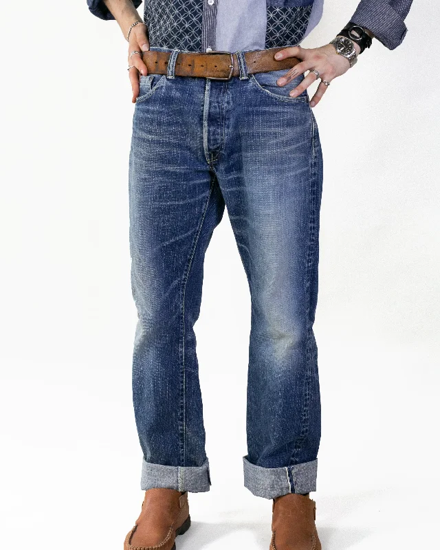 Men's high-performance casual wear pants-Japanese Repro Selvedge Denim Jeans, Eternal Brand - 34"