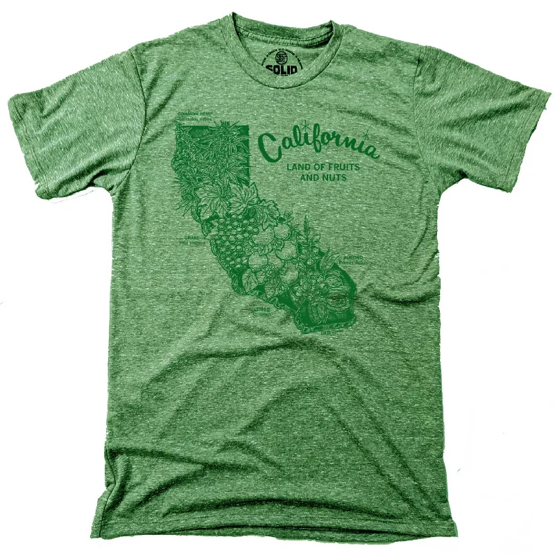 Men's fitness training t-shirt-California Land of Fruits and Nuts T-shirt